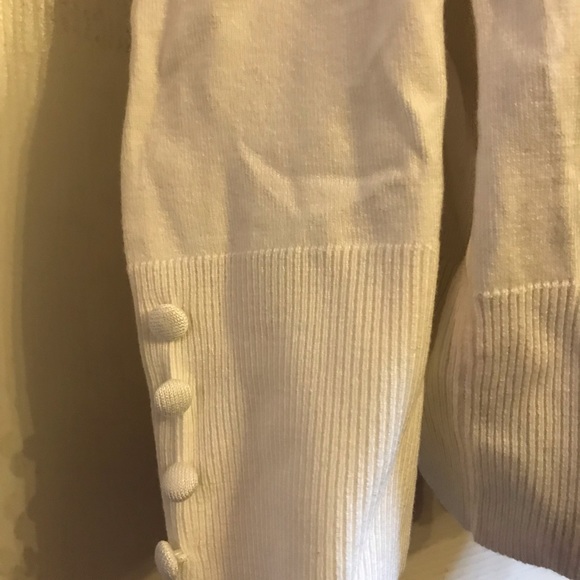 WOMENS GRACE ELEMENTS CARDIGAN SWEATER BUTTON UP -PLUS SIZE 3X - IVORY- EUC - Picture 9 of 11